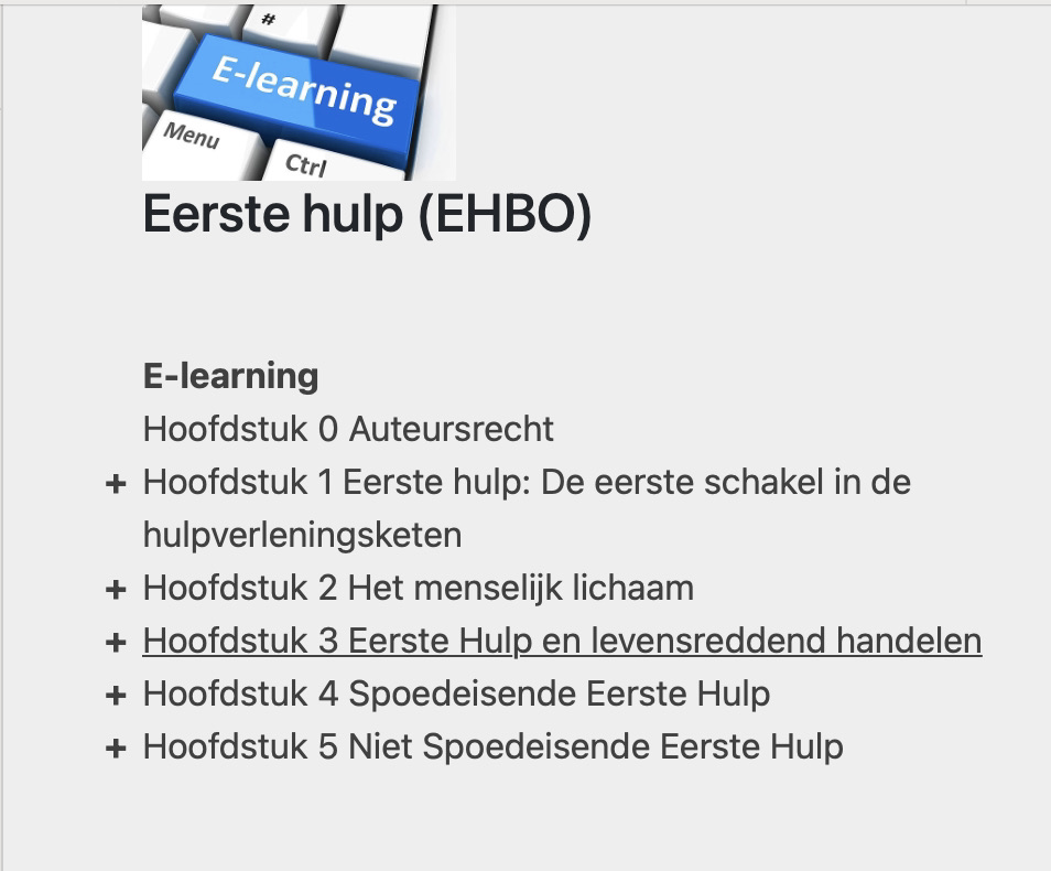 Eerste Hulp (EHBO)