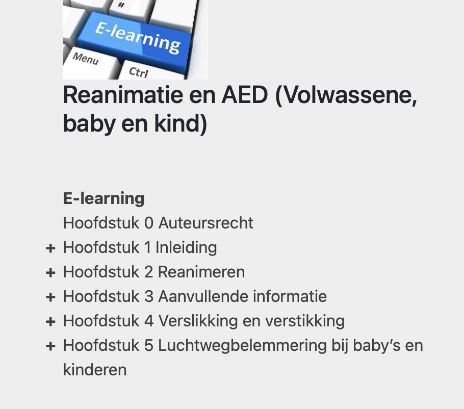 Reanimatie en AED (Volwassene, baby en kind)