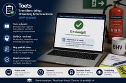Toets bij Brand(bestrijding), Ontruiming & Communicatie (BHV- module)